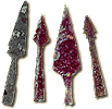 Iron arrowheads