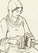 Hand combing  of wool (York Archaeological  Trust)
