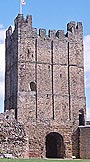 The keep at Richmond  Castle (North Yorkshire).