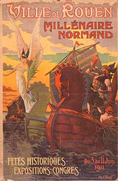 Affiche des ftes du Millnaire de le Normandie, 1911