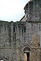 The late 11th century keep of Chepstow castle (Monmouthshire  south Wales) on the west bank of the River Severn