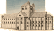 Reconstruction of the Norman Minster at York [York Archaeological Trust]
