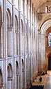 Ely Cathedral: the early 12th century nave, built during the reign of Henry I, looking west