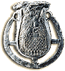 Ampoule, ou rservoir, d'eau bnite, provenant de Londres et montrant le meutre et la spulture de Thomas Becket 