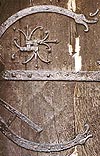 Ferronnerie de la porte de l'glise Sainte Hlne  Stillingfleet (North Yorkshire)