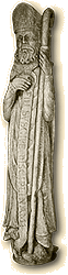 Statues colonnes de la salle capitulaire de l'abbaye Saint-Georges-de-Boscherville, seconde moiti du XIIe s. Photo ATAR.
