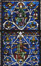 Cathédrale de Cantorbéry : la fenêtre à l'Arbre de Jessé du Corona 