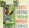 Bible de Winchester (f.172), Ezchiel: initiale E 