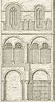 La cathdrale de Winchester, lvation ouest du transept sud 