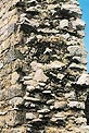 Coupe transversale du mur de la tour de Coleman, chteau de Pickering (North Yorkshire)