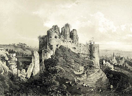 Le château d'Arques, fief du richardide rebelle Guillaume d'Arques. Ph. P. David.